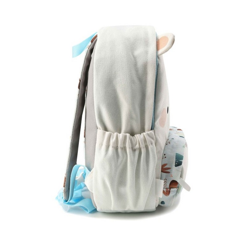 Zaino orso polare per bambini in formato A4 realizzato in cotone